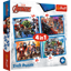 Image de PUZZLES 4IN1 BRAVE AVENGERS 34386