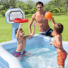 Image de Piscine gonflable avec jeux de basket
