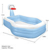 Image de Piscine gonflable avec jeux de basket