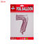 Image de Chiffre gonflable argent 32cm