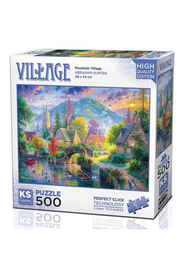 Image de PUZZLE 500 PCS VILLAGE MONTAGNEUX