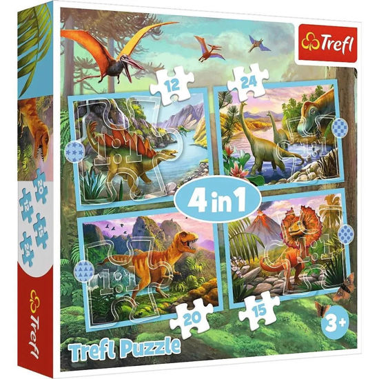 Image de Puzzles  4in1 Unique dinosaurs  346