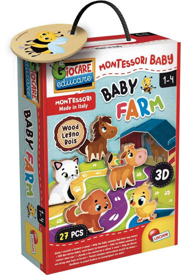 Image de MONTESSORI BABY PUZZLE BOIS FARM 27 PCS 96886