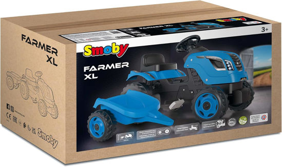 Image de Tracteur Farmer XL Bleu +Remorque 710129