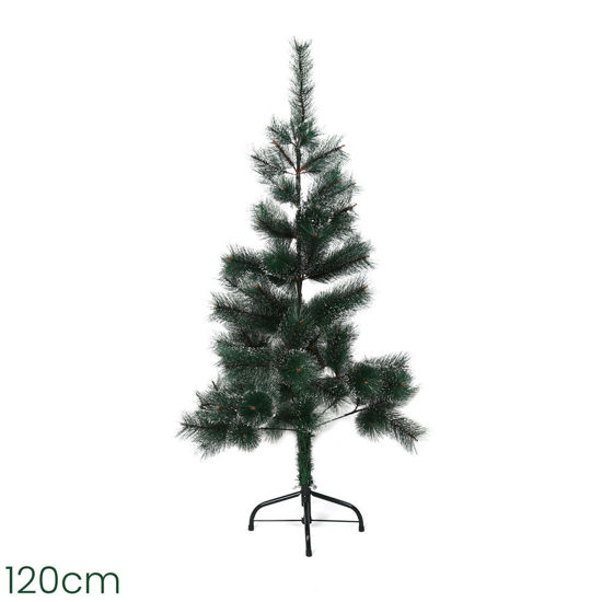 Image de Sapin de Noël artificiel Vert enneigé 120CM