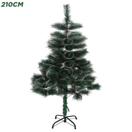 Image de Sapin de Noël artificiel Vert enneigé 210CM