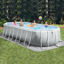 Image de PISCINE INTEX  OVALE  hors-sol gris  avec épurateur 6.1M X 3M X 1.22M 26798NP