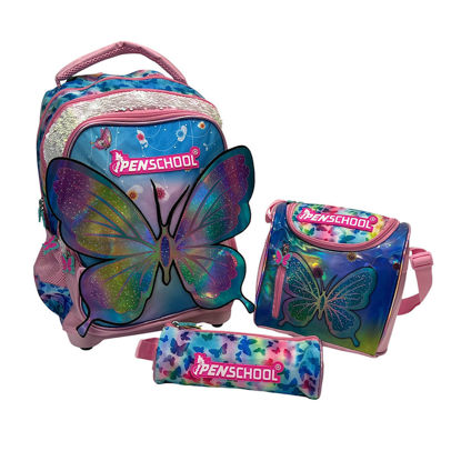 Image de CARTABLE PENSCHOOL PAPILLON REF 1000