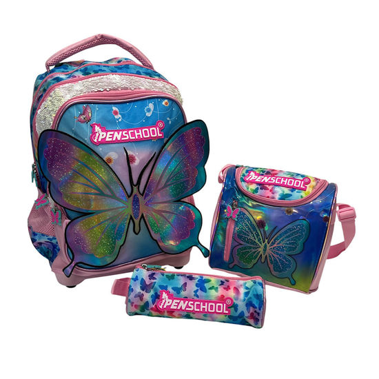 Image de CARTABLE PENSCHOOL PAPILLON REF 1000