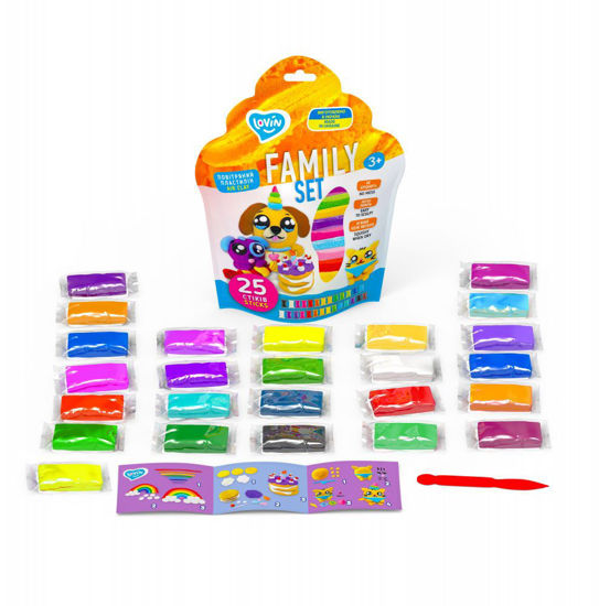 Image de SET DE PATE A MODELER FAMILY SET 25 BATON 70159