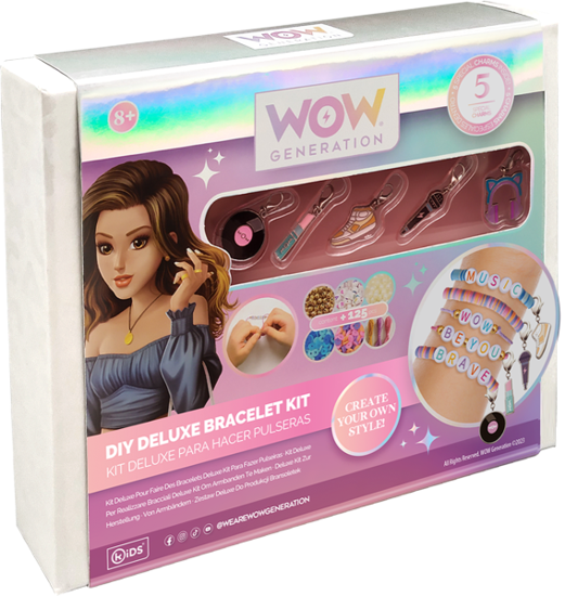 Image de KIT DE LUXE À FAIRE SOI-MÊME AVEC 5 BRACELETS À CHARMES EN MÉTAL