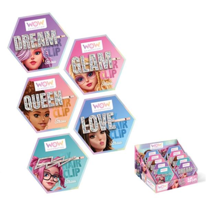 Image de PINCES À CHEVEUX GLAMOUR AVEC MESSAGE ( 1 pièce )