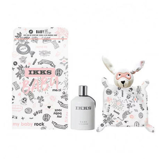 Image de COF BABY GIRL MOUCHOIR + LAPIN BLANC