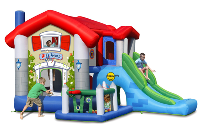 Image de CHATEAU GONFLABLE AVEC TOBOGGAN 220V