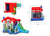 Image de CHATEAU GONFLABLE AVEC TOBOGGAN 220V