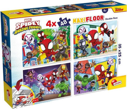 Image de Puzzle DF MaxiFloor 4*48pcs Spidey  100378