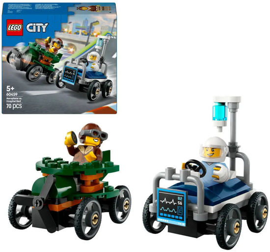 Image de LEGO AVION CONTRE LIT D'HOPITAL  60459