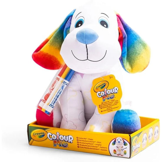 Image de crayola color me plush - puppy (with coloured patterns)