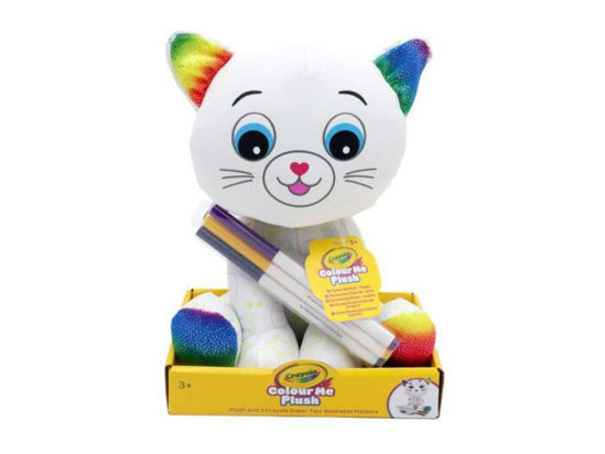 Image de crayola color me plush - cat (with coloured patterns )