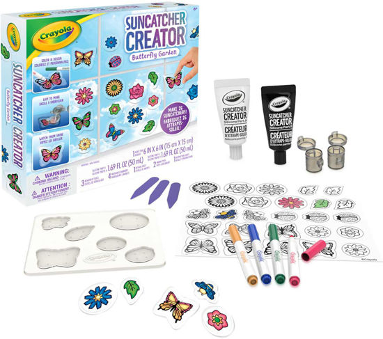 Image de crayola creations suncatcher creatoer butterfly garden