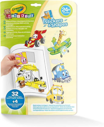 Image de mk whimsical wheels - sticker & shape colouring book