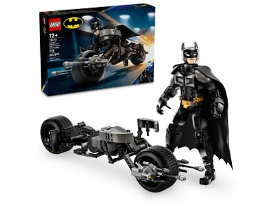 Image de LEGO LA FIGURINE DE BATMAN A CONSTRUIRE ET LA MOTO DE BAT-POD 76273