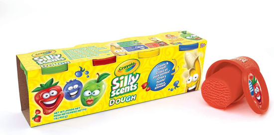 Image de crayola silly scents 4oz scented dough 4pcs in color box