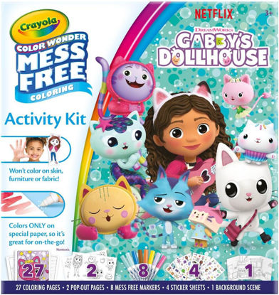 Image de color wonder activity kit gabby's dollhouse foldelope 4min BL markers