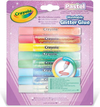 Image de pastel glitter glue 8ct