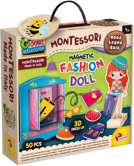 Image de Montessori Bois Fashion Doll + accessoires 3D 98361