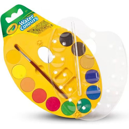 Image de watercolour paint palette 12 colours