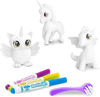 Image de "Washimals Peculiar Pets 3ct, 3 markers, 1 scrubber