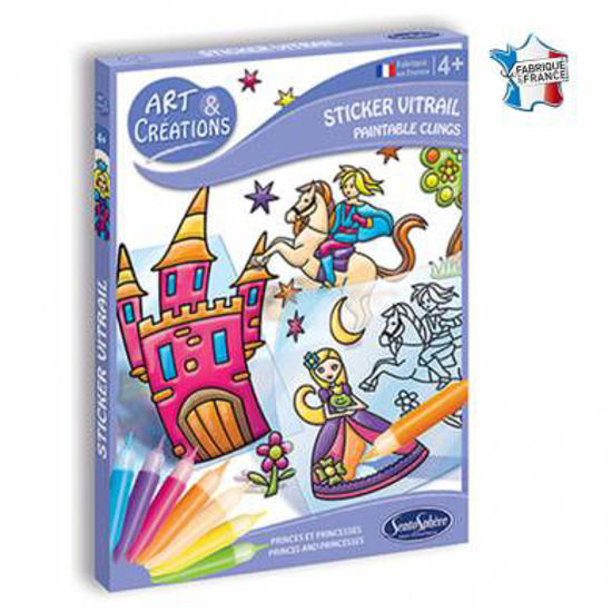 Image de ART& CREATIONS STICKER VITRAIL PETITS PRINCES