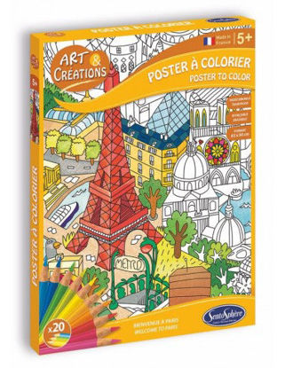Image de Art & Créations POSTER A COLORIER - PARIS