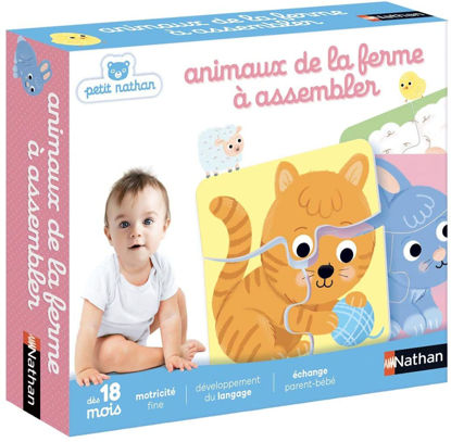 Image de 4 animaux de la ferme à assembler
