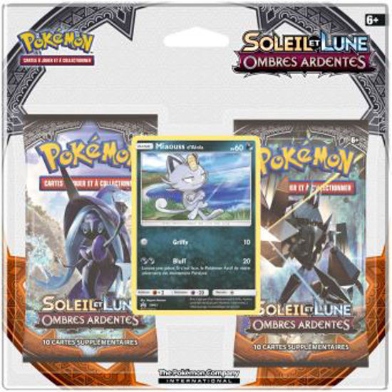 Image de Pack 2 boosters Pokémon Soleil & Lune 3 "Ombres Ardentes"