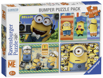 Image de PUZZLE 4*100 PCS MINION 07395