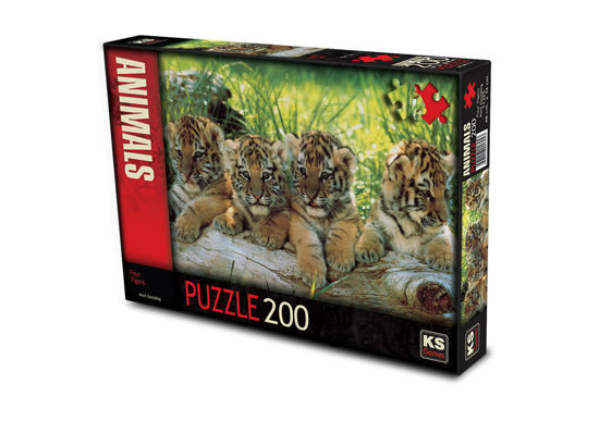 Image de Puzzle 200pcs les tigres