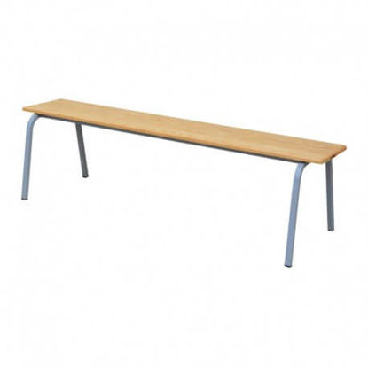 Image de BANQUETTE REFECTOIRE A LATTES BOIS VERNIS 180X35cmBANQUETTE REFECTOIRE A LATTES BOIS VERNIS 180X35cm