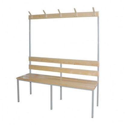 Image de BANC VESTIAIRE AVEC PORTE MANTEAUX 150X35XH170