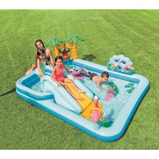 Image de Air de jeux gonflable avec piscine