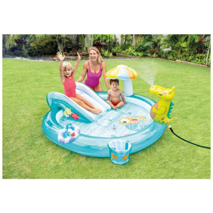 Image de Air de jeux gonflable avec piscine