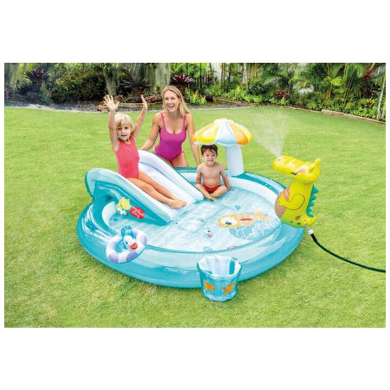 Image de Air de jeux gonflable avec piscine