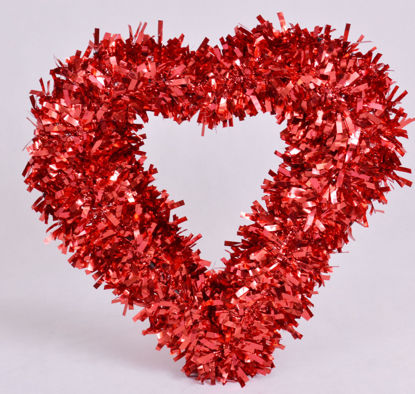 Image de Couronne de noël cœur rouge décoration de noël