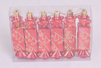 Image de Boite de 6 bonbons suspendus décoration sapin