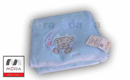 Image de couverture bébé MORA  Ours bleu110 x 140