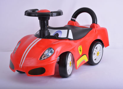 Rouge Métal Poussoir Kart maison de poupées miniature jouet 
