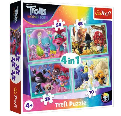 Image de TREFL Puzzle 4 IN 1 TROLLS 2 34336