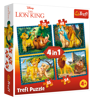 Image de Trefl Puzzle 4 en 1 modèle Le Roi Lion  34317