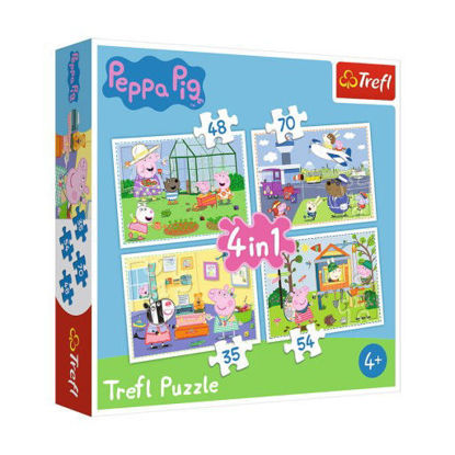 Image de trefl Puzzle 4 en 1 modèle Peppa Pig 34316
